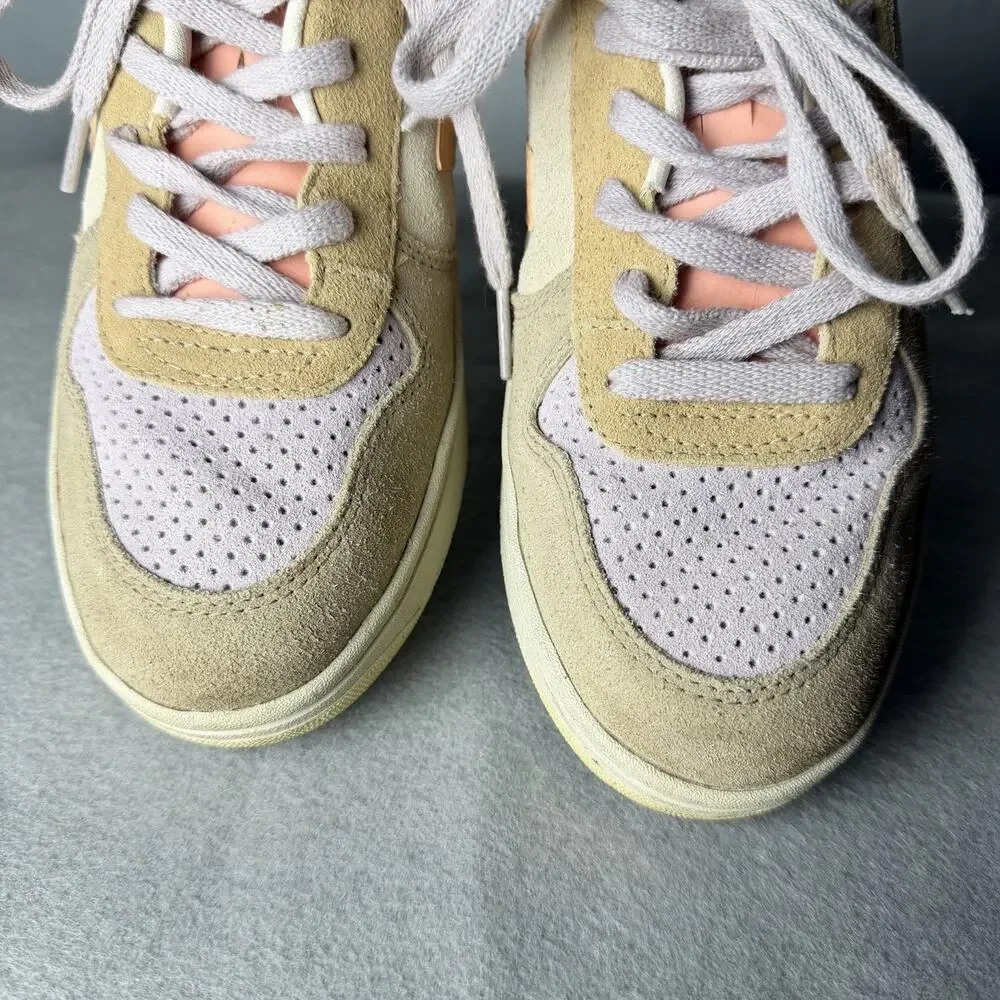 Veja V-10 Multico Peach Suede Sneakers Women's EUR 40 US size 8.5